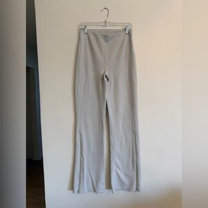 lululemon athletica Light Gray Wide Leg Knit yoga Pants